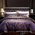 Jacquard weave mulberry silk bedding set